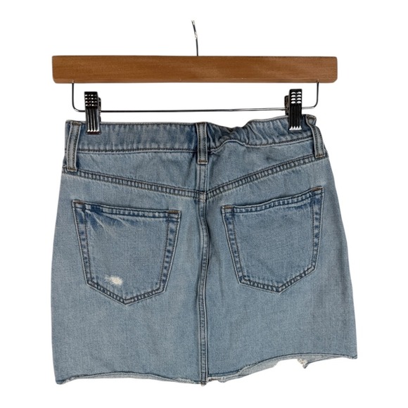 Gap Denim Kids Distressed Skirts size‎ 14 Blue - Picture 6 of 8
